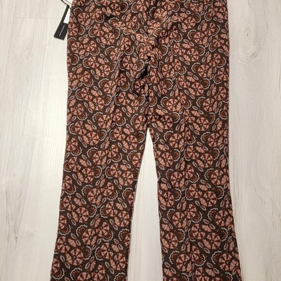 Anthropologie Red and Brown Straight Leg Pants - Picture 10 of 16